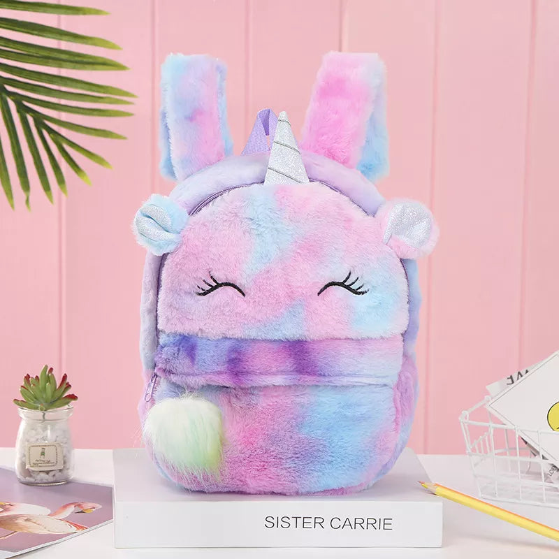 Unicorn Dreams: Magical Plush Fur Backpacks š¦šāØ - The Little Big Store