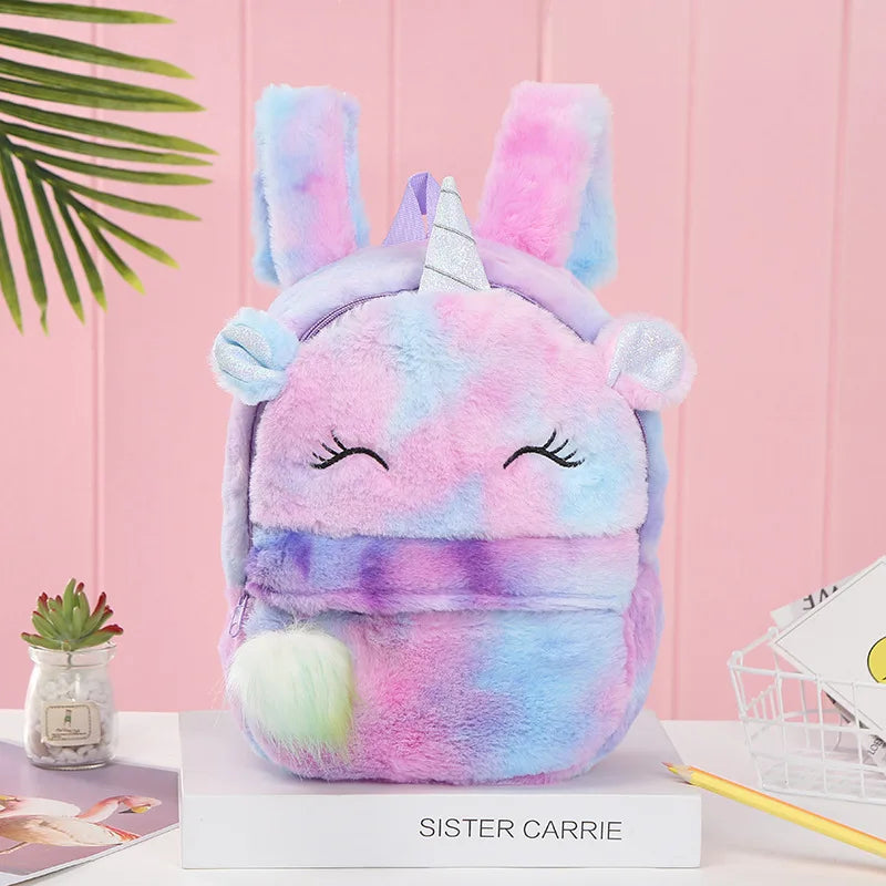 Unicorn Dreams: Magical Plush Fur Backpacks š¦šāØ - The Little Big Store
