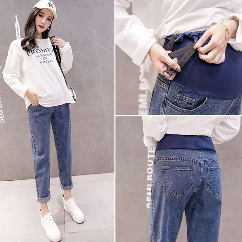 š Step into comfort and style with our Pregnancy Abdominal Jeans! š¤°š - The Little Big Store