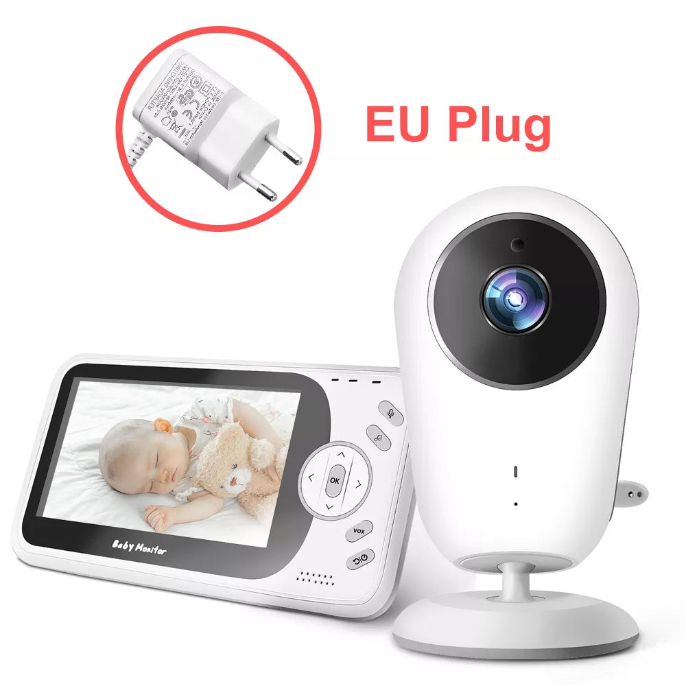 Watchful Eyes: 4.3" Wireless Baby Monitor with Night Vision & Intercom VB608 - The Little Big Store