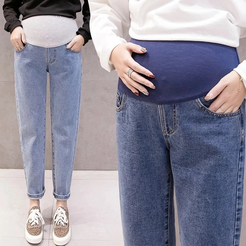 š Step into comfort and style with our Pregnancy Abdominal Jeans! š¤°š - The Little Big Store