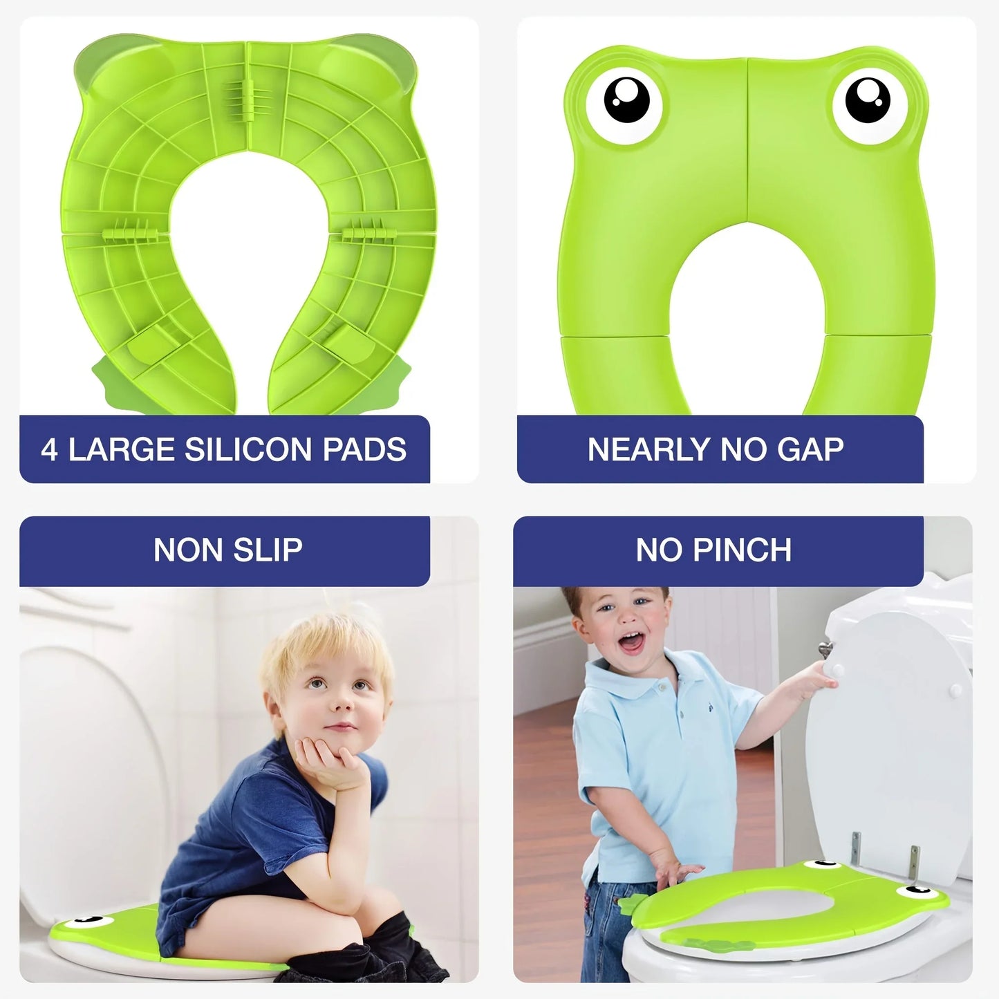 On-the-Go Potty Training Made Easy: Portable Folding Silicone Potty Training Seat! π½πΆβοΈ - The Little Big Store