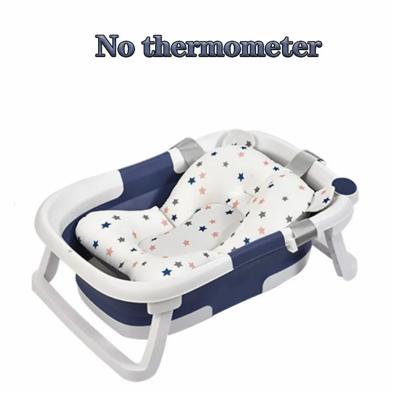Smart Splash Tub: Foldable Baby Bathtub with Real-time Temperature Monitoring! ππΆπ‘οΈ - The Little Big Store