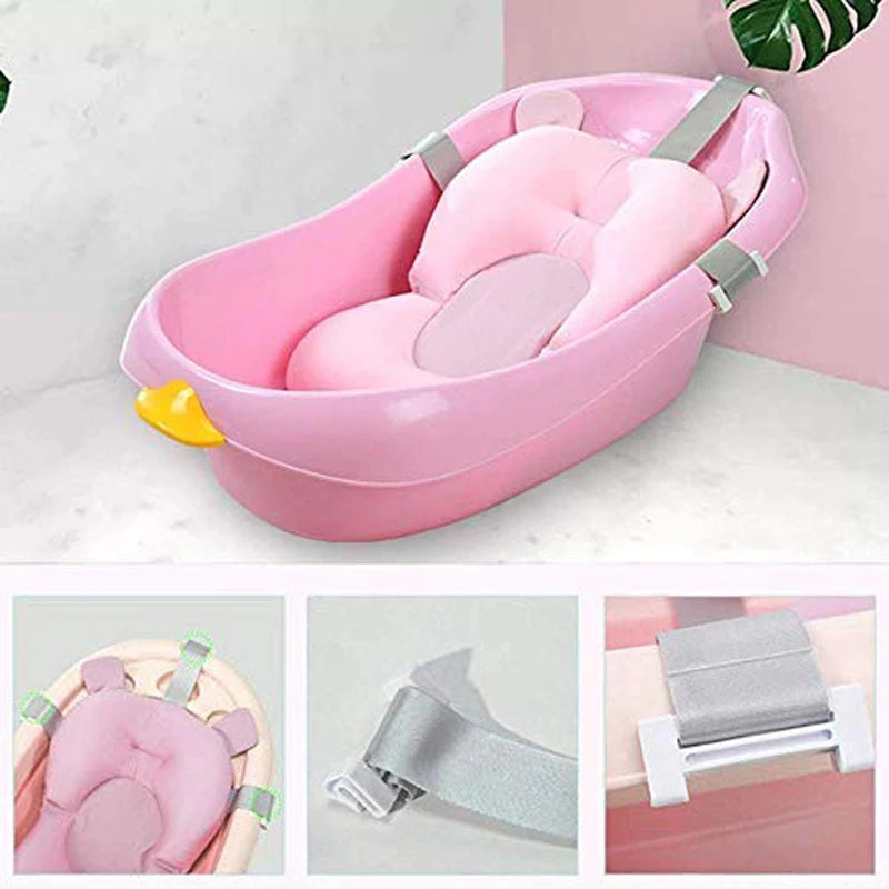 Safe and Cozy Bath Time: Non-Slip Baby Bath Mat Tub! ππΆπ - The Little Big Store