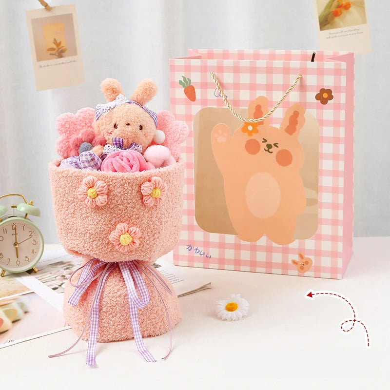 Plush Buddies Bouquet™: Creative & Cute Anime Flower Gifts for Children 🌸🎎 - The Little Big Store