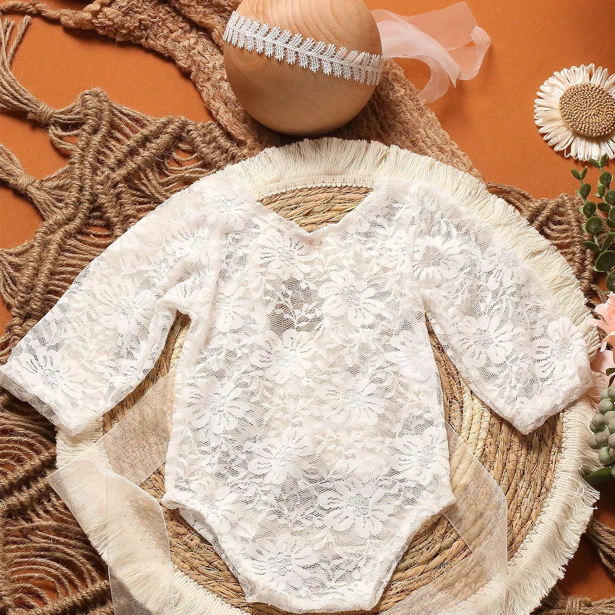 Lacy Little Darling™: Newborn Photography Outfit Set - The Little Big Store