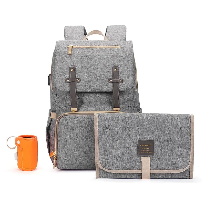 Parenting on the Go: Baby Diaper Bag with USB Port for Modern Moms and Dads! - The Little Big Store