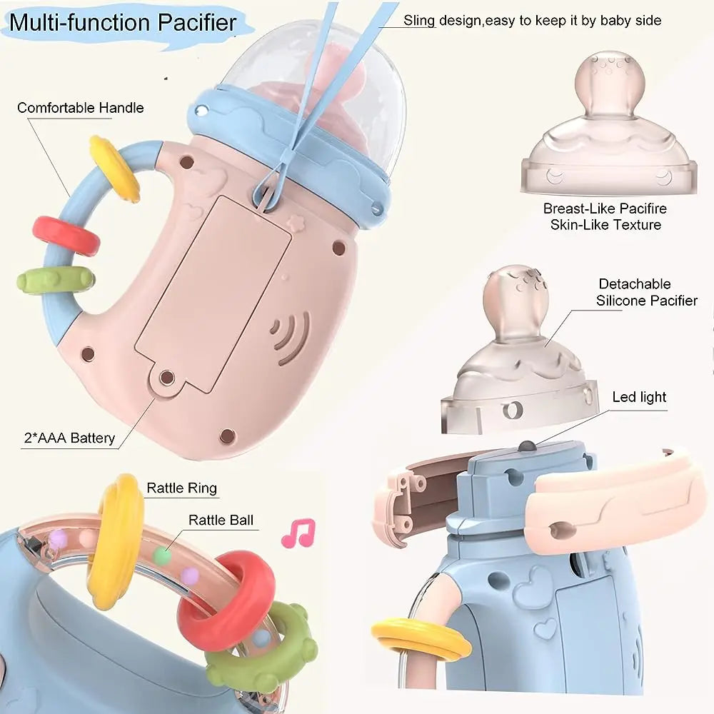 Melody Muncher: Baby Musical Feeding Bottle Pacifier - Soothing Sounds for Little Ones! - The Little Big Store