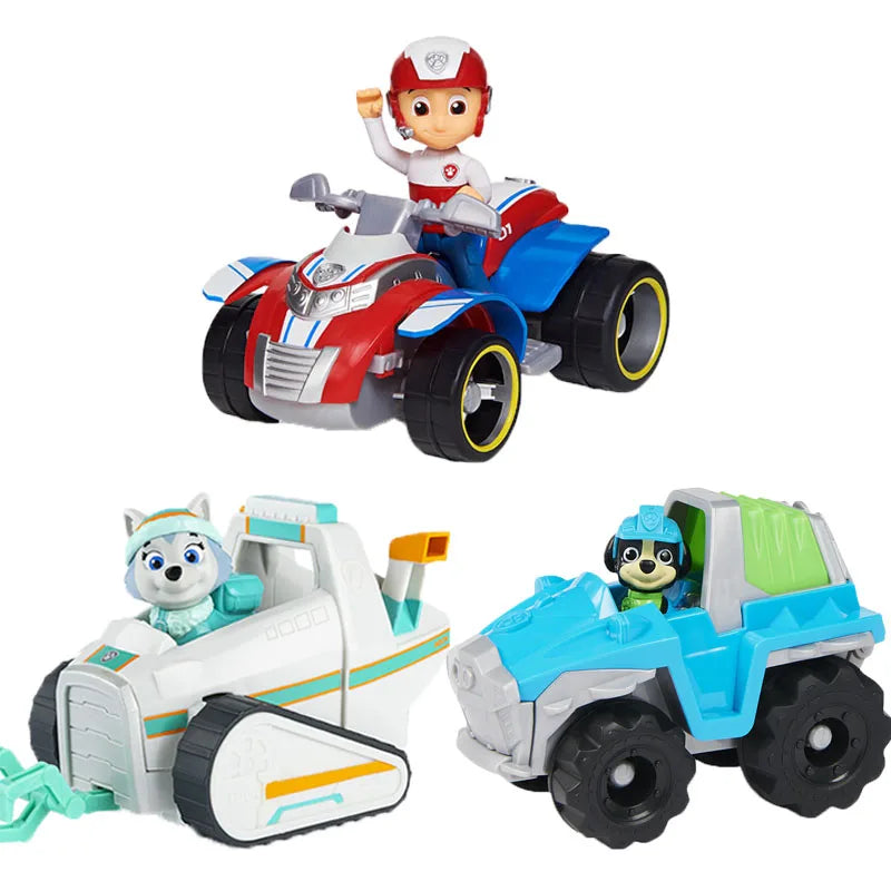 Original Paw Patrol 10-Piece Vehicle Set: Includes Ryder, Tracker, Everest, Chase, Rex, Skye, Rocky, Marshall, Zuma Action Figures - The Little Big Store