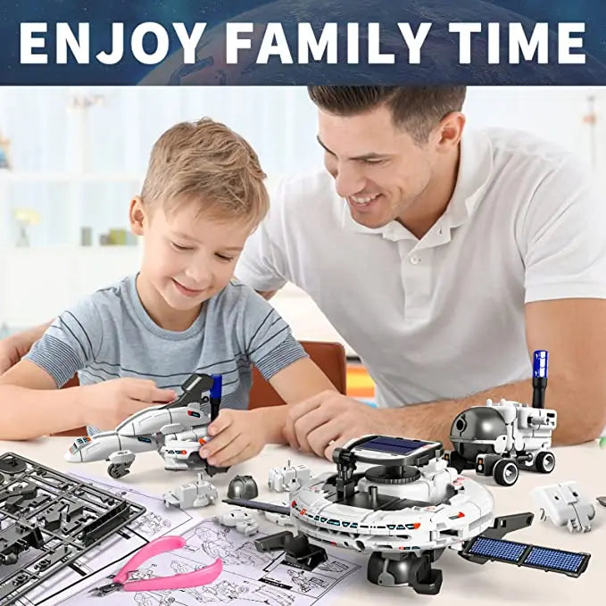 SolarBot Explorers: 12-in-1 Science Experiment Solar Robot Kit for Kids 🚀🤖🌞