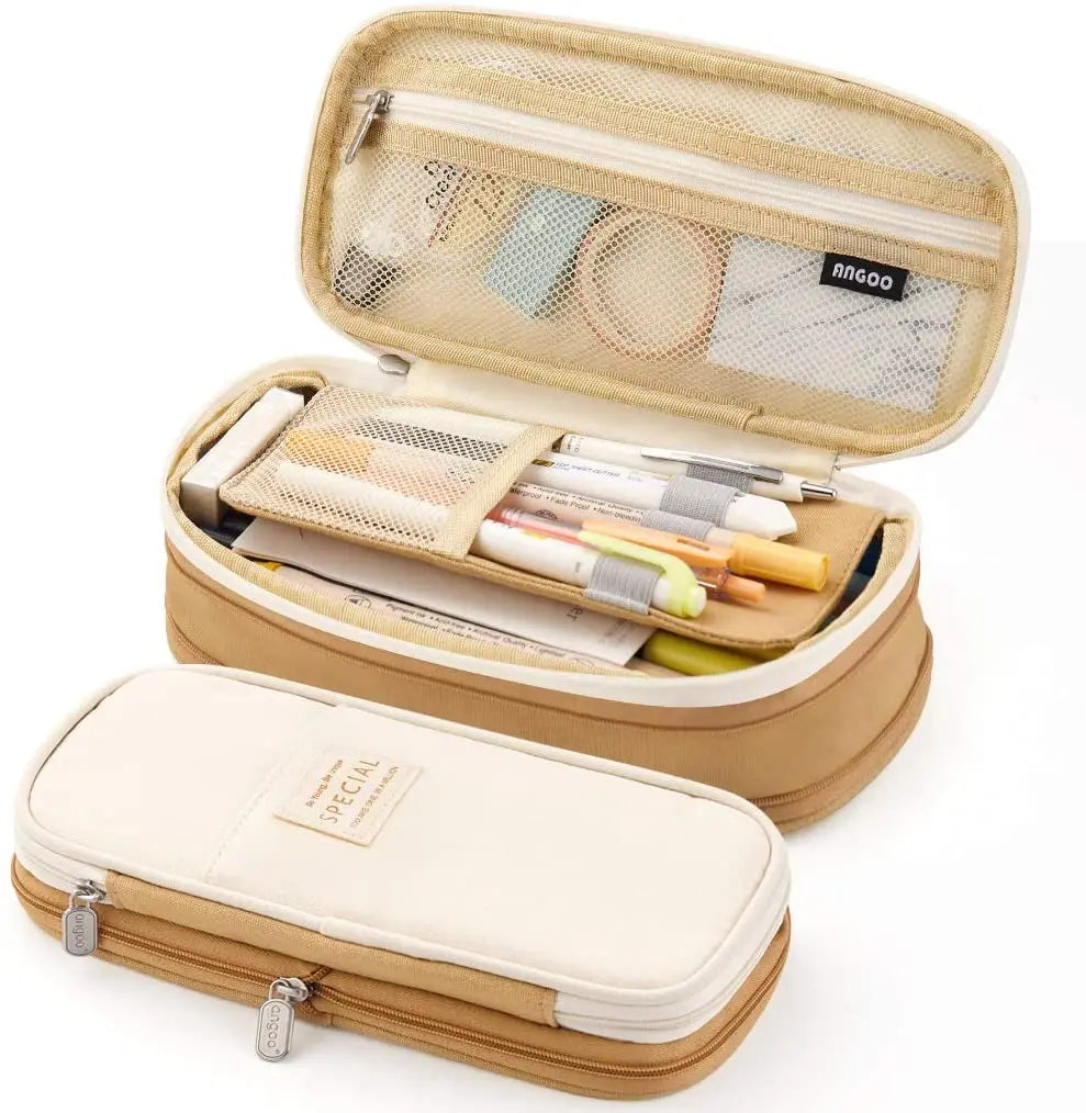 Ultimate Organizer: Large Capacity Pencil Case for Girls, Office, & School Supplies - The Little Big Store
