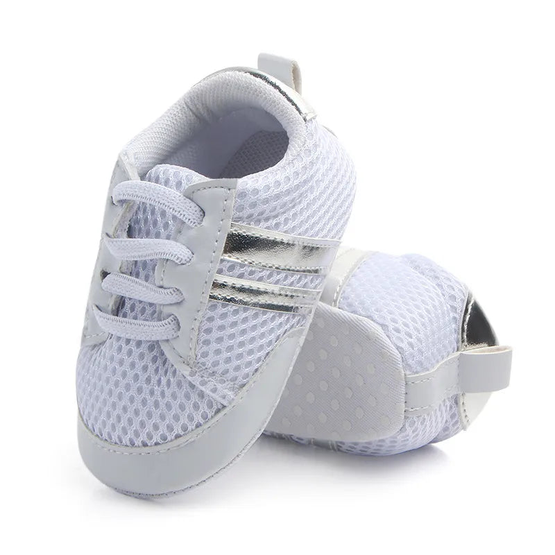 👟✨ Step into Cuteness: Baby Two Striped Sneaker – Stride in Style with Adorable Comfort!" ✨ - The Little Big Store