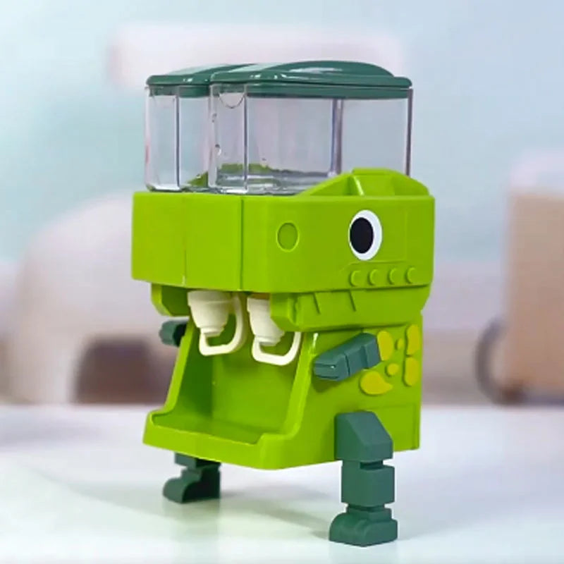 Dino Dual Drink Delight: Kids' Pink and Blue Water Dispenser Toy