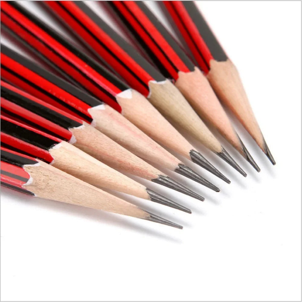 Sketch Magic: 10Pcs HB Sketch Pencils with Eraser Set for Kids! - The Little Big Store