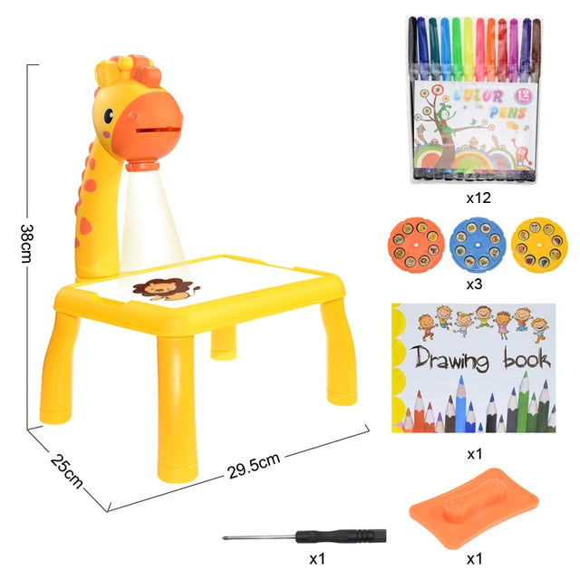 Sparkle & Create: LED Projector Painting Desk - Fun Learning for kids - The Little Big Store