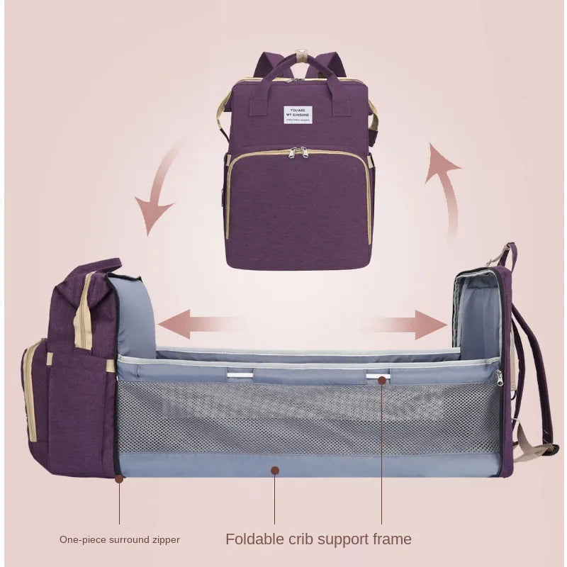 Elegance & Ease™: The Ultimate PU Leather Diaper Bag for Modern Moms