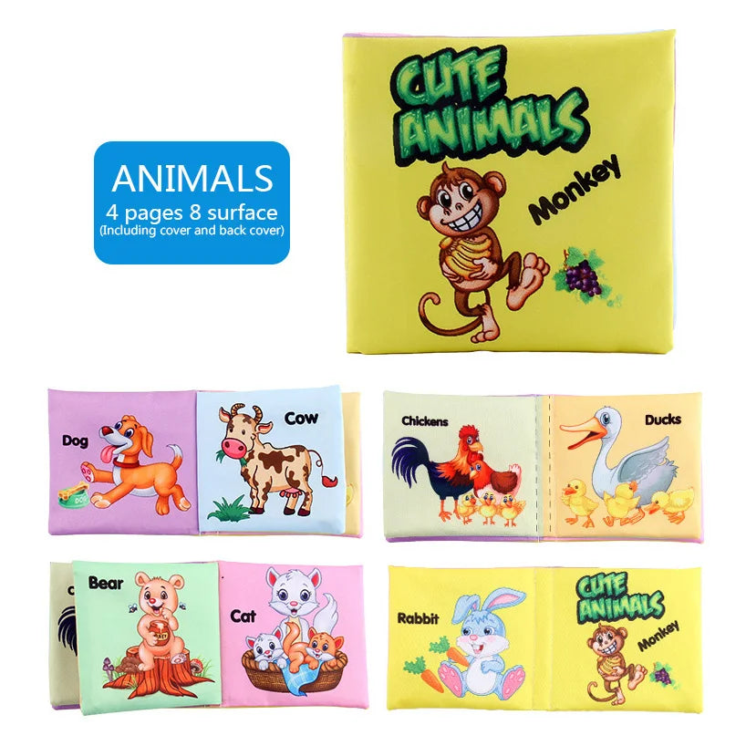 Enlighten & Engage: Baby Cloth Books - Interactive Early Learning Toys for Toddlers (12-72 Months) - The Little Big Store