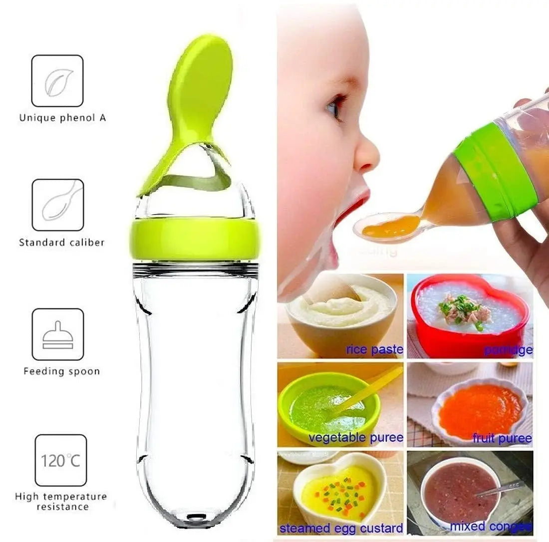 SqueezEase: Silicone Baby Feeding Bottle Cup - The Little Big Store
