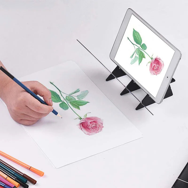 Montessori Kids Projection Drawing Board: Sketch, Trace, and Paint with Specular Reflection - The Little Big Store