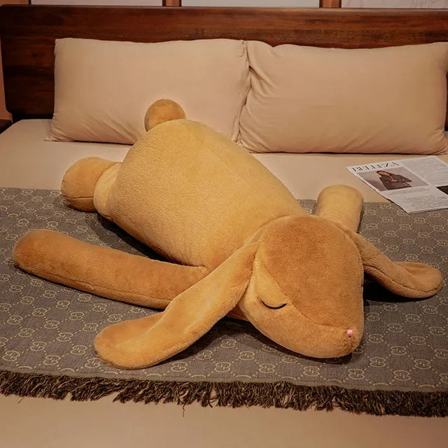 SnuggleBunny™ Extra-Large Plush: The Ultimate Long-Eared Huggable Rabbit Pillow - The Little Big Store