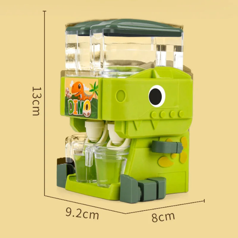 Dino Dual Drink Delight: Kids' Pink and Blue Water Dispenser Toy