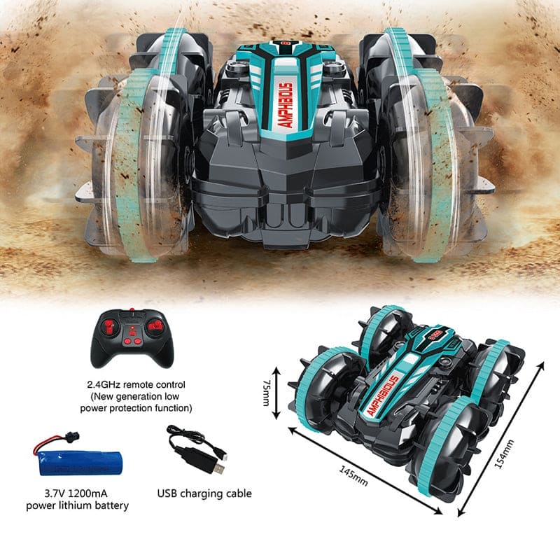 Amphibious Stunt Car Toy: Make a Splash with Exciting Land and Water Adventures!
