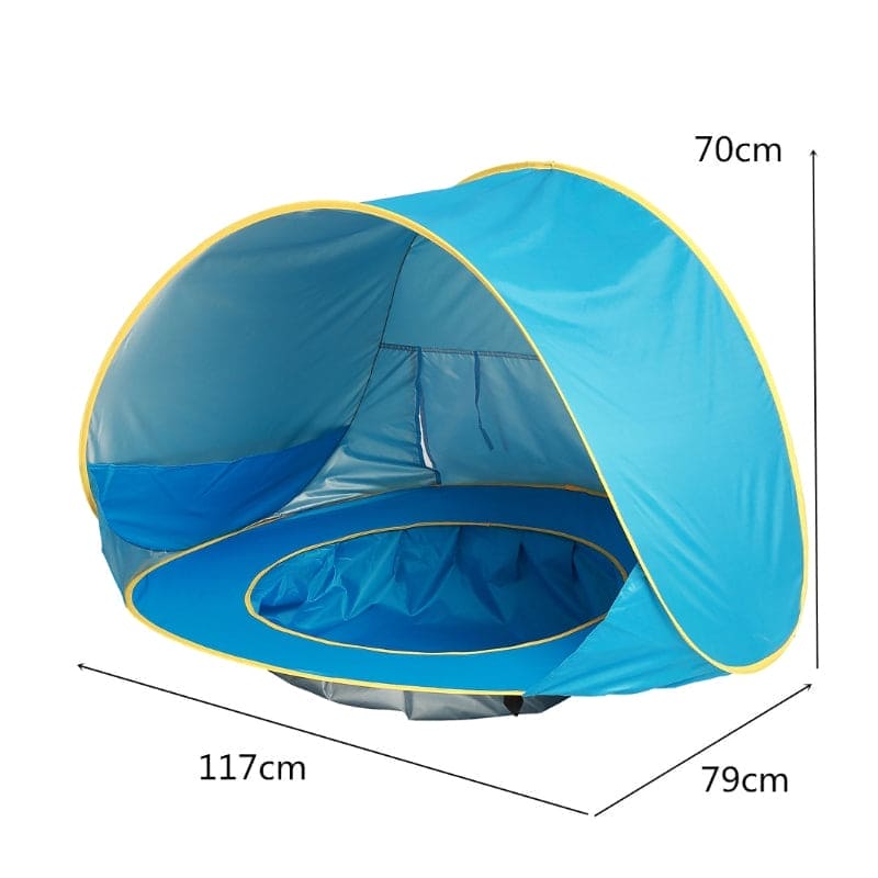 SandySprout™ Baby Beach Tent: UV Protection Sun Shelter with Pool Shade