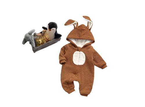 Baby Cartoon Shape Design Soft Fleece Thickened Romper In Autumn & Winter - The Little Big Store