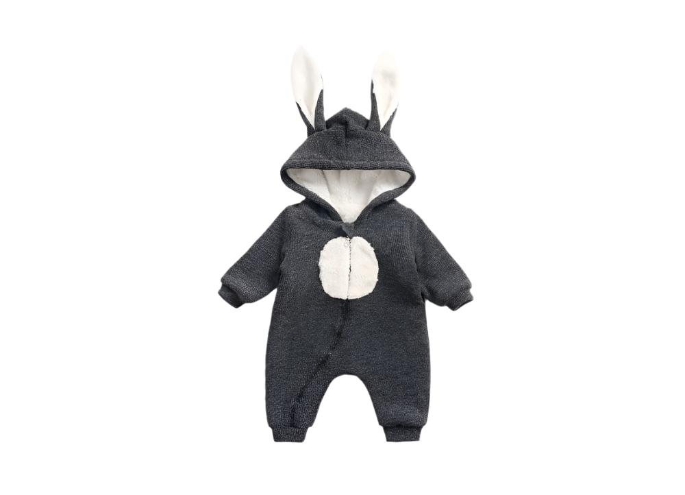 Baby Cartoon Shape Design Soft Fleece Thickened Romper In Autumn & Winter - The Little Big Store