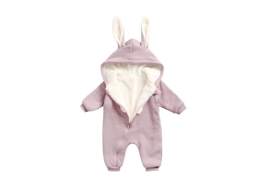 Baby Cartoon Shape Design Soft Fleece Thickened Romper In Autumn & Winter - The Little Big Store