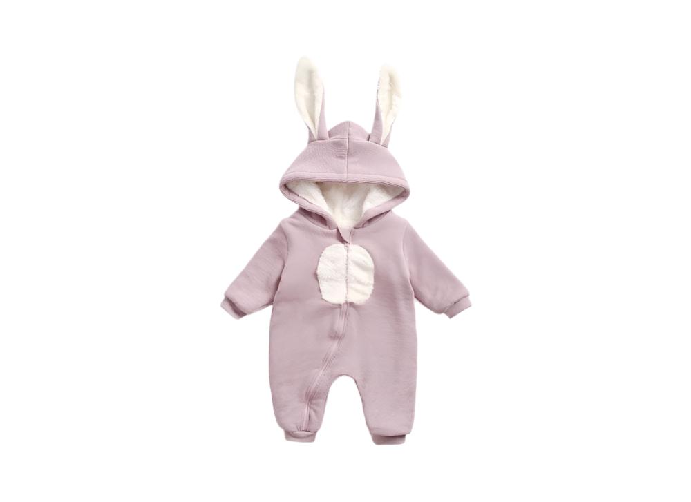 Baby Cartoon Shape Design Soft Fleece Thickened Romper In Autumn & Winter - The Little Big Store