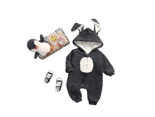 Baby Cartoon Shape Design Soft Fleece Thickened Romper In Autumn & Winter - The Little Big Store