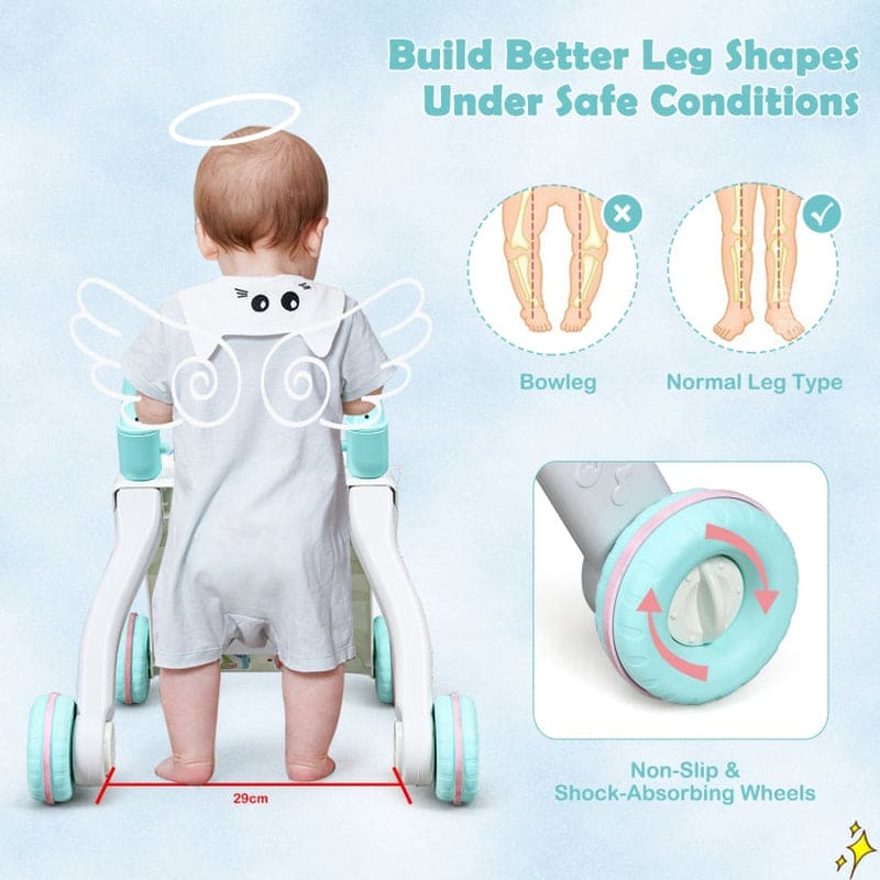 Baby Sit-To-Stand Learning Walker Toddler Musical Toy - The Little Big Store