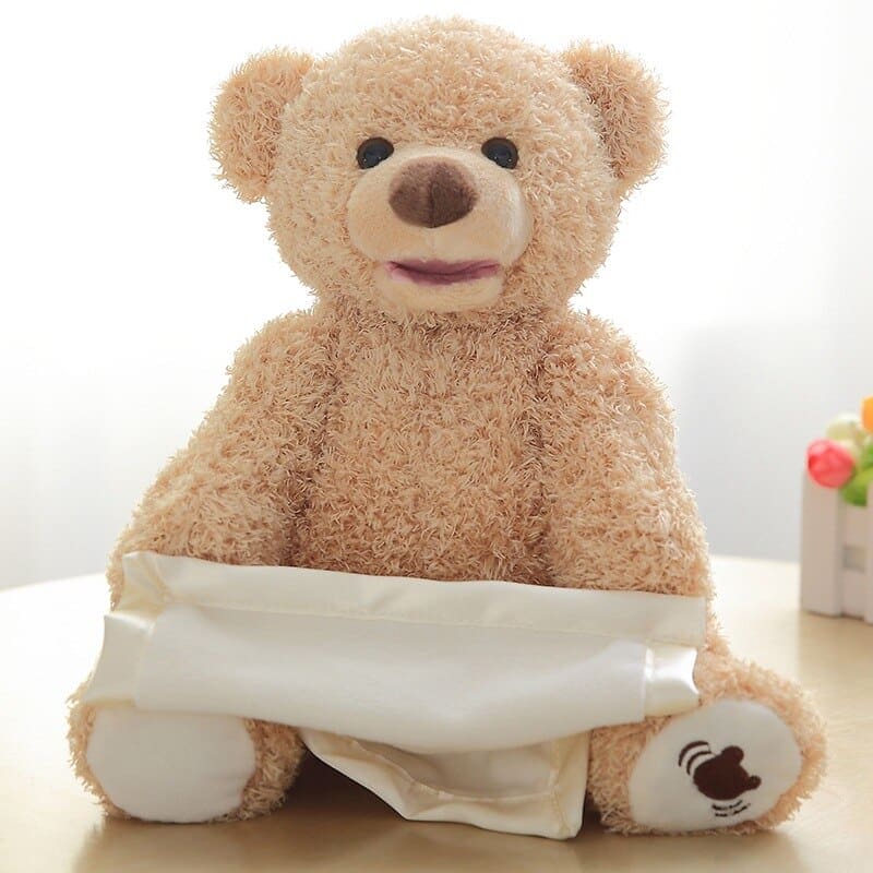 🧸🔍 Bear Hug Adventure™: Peekaboo Plush Hide & Seek Toy – Cuddly Fun Meets Surprise Playtime! 🎁💖