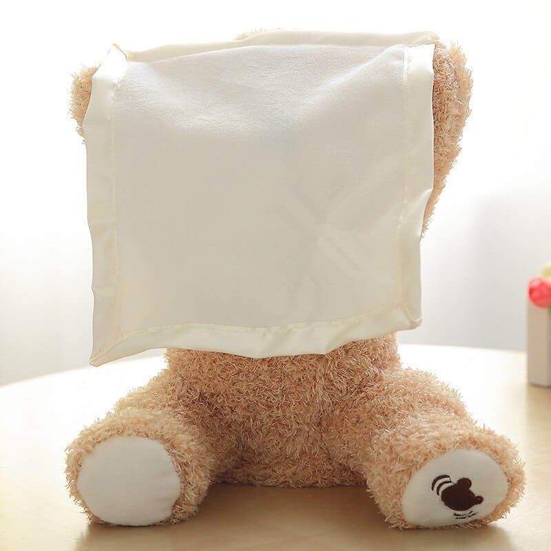 🧸🔍 Bear Hug Adventure™: Peekaboo Plush Hide & Seek Toy – Cuddly Fun Meets Surprise Playtime! 🎁💖