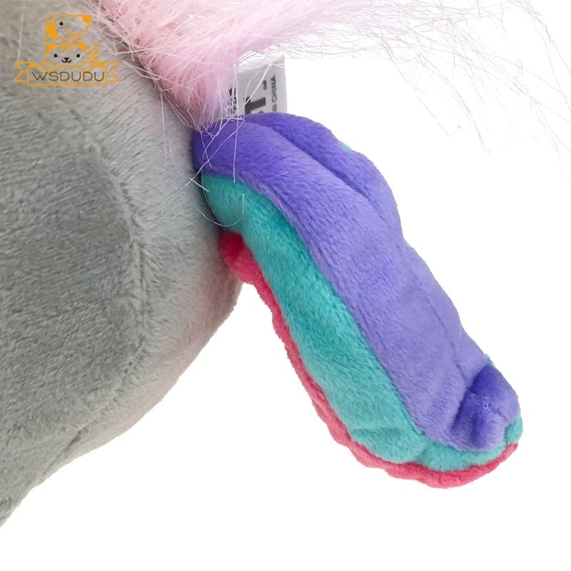Chubby Cat Cutie: Plush Kitten Pillow and Cuddly Rainbow Toy