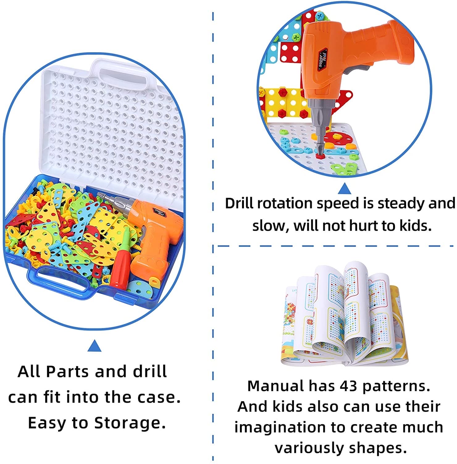 Creative Drill Puzzle: STEM Building Blocks Set