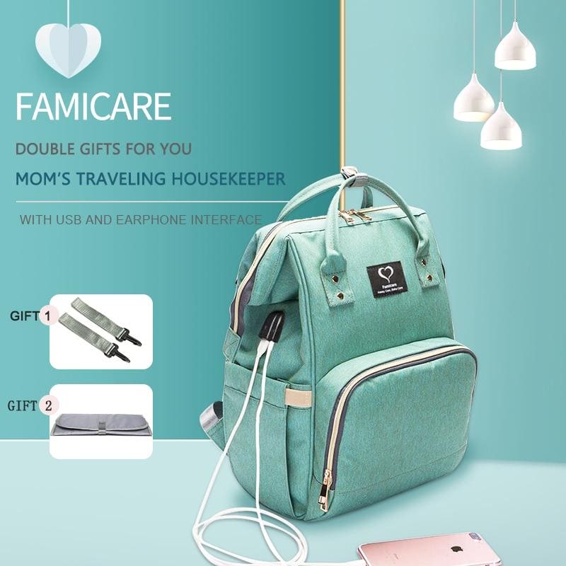 Diaper Bag Nappy Bag Waterproof Mom Maternity Travel Backpack Designer