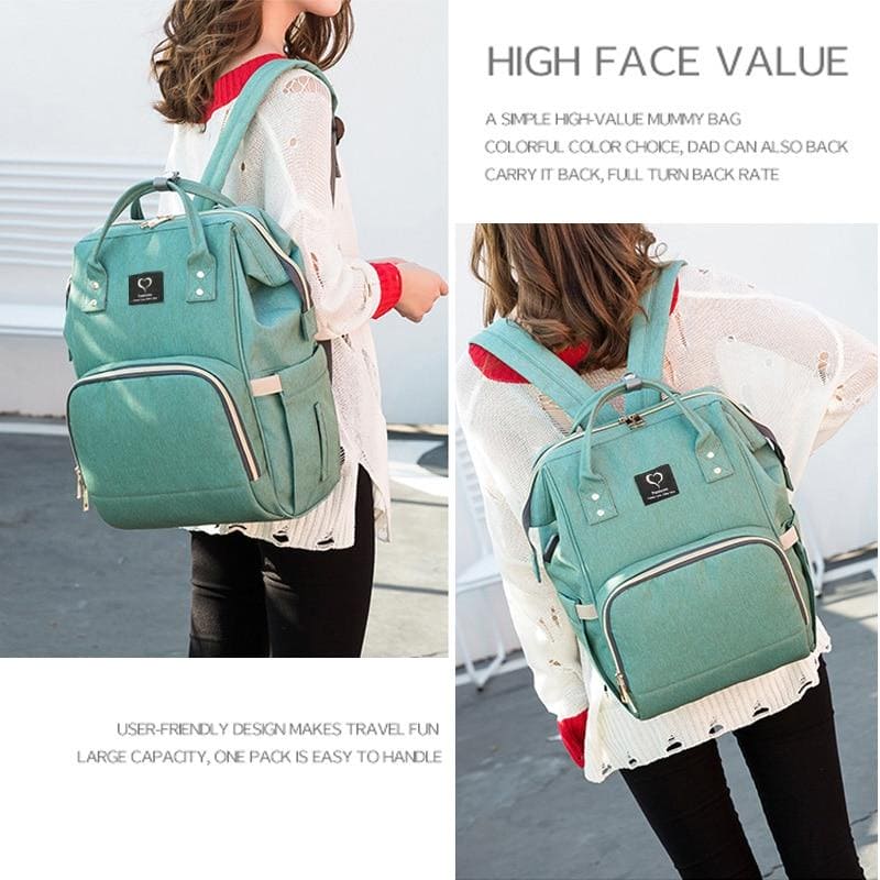 Diaper Bag USB Large Capacity Nappy Bag Waterproof Maternity Travel
