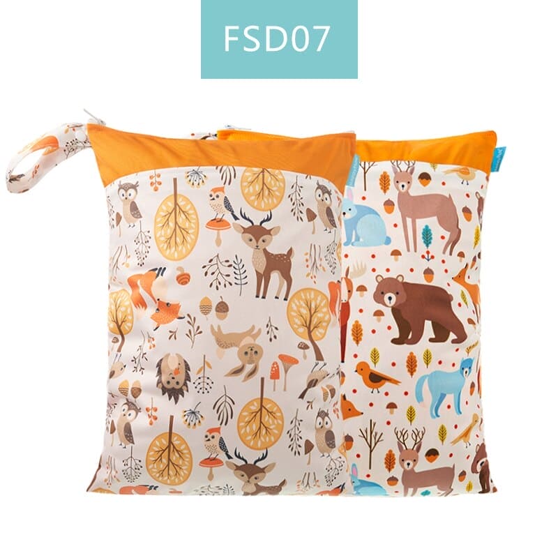 Double the Functionality: Waterproof Washable Baby Cloth Diaper Nappy Bags ā Your Travel Essential! - The Little Big Store