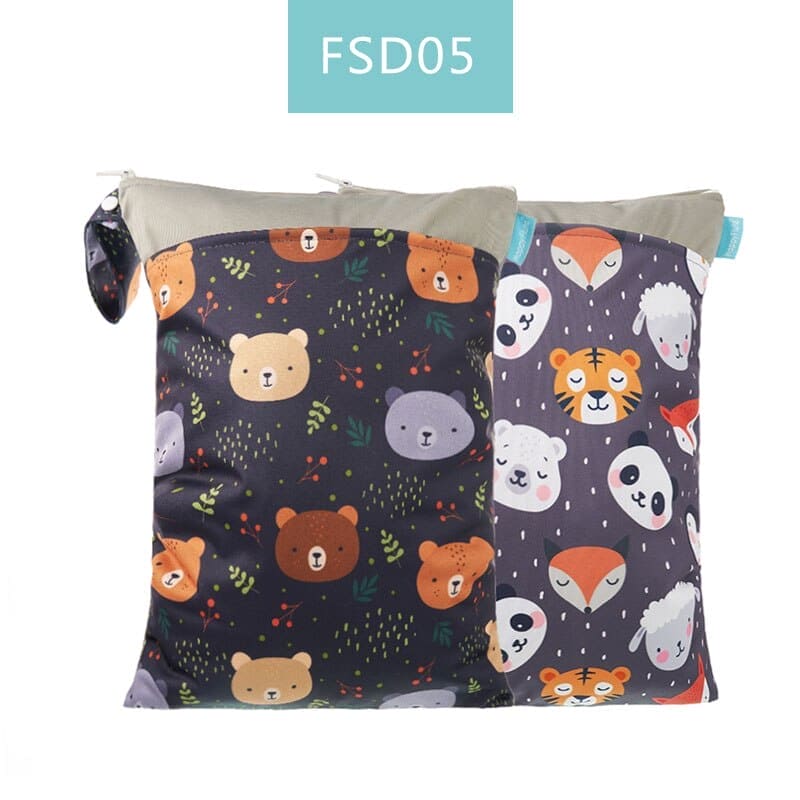Double the Functionality: Waterproof Washable Baby Cloth Diaper Nappy Bags ā Your Travel Essential! - The Little Big Store