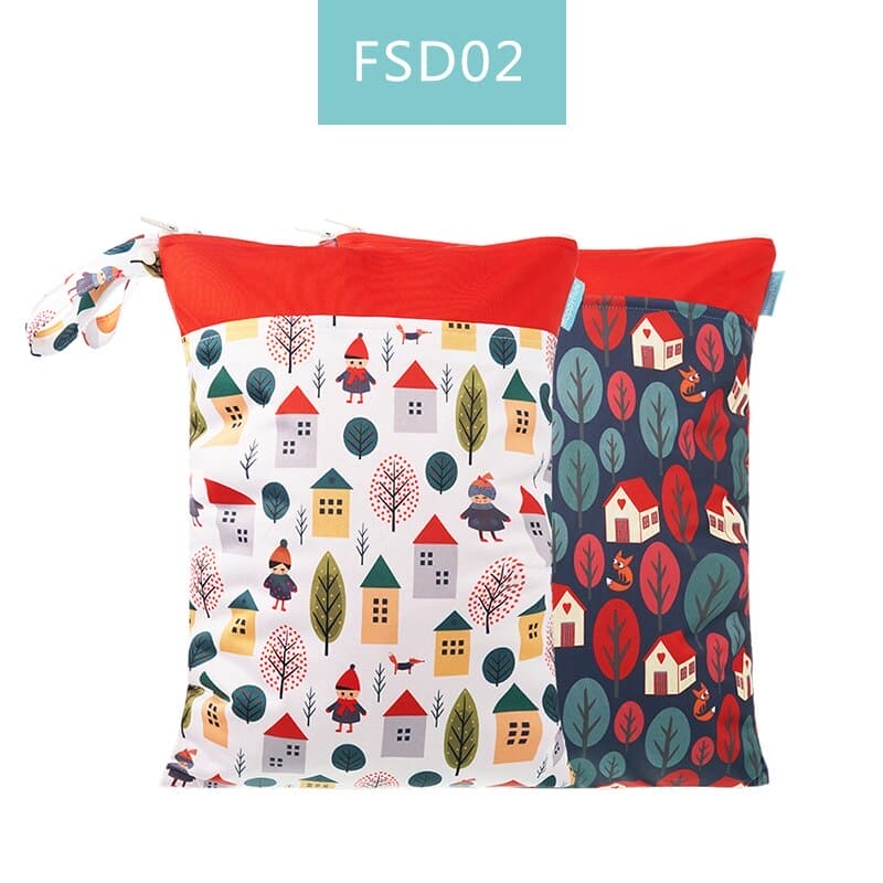Double the Functionality: Waterproof Washable Baby Cloth Diaper Nappy Bags ā Your Travel Essential! - The Little Big Store
