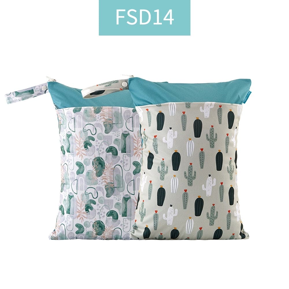 Double the Functionality: Waterproof Washable Baby Cloth Diaper Nappy Bags ā Your Travel Essential! - The Little Big Store