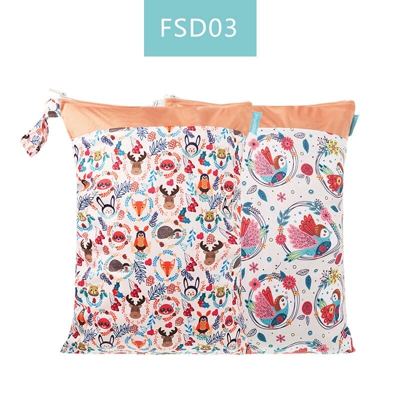 Double the Functionality: Waterproof Washable Baby Cloth Diaper Nappy Bags ā Your Travel Essential! - The Little Big Store