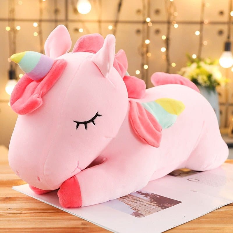 Fluffy and Safe: Soft Down Cotton Stuffed Kneeling Doll Toy for Kids - Perfect Gift in Pink/White - The Little Big Store