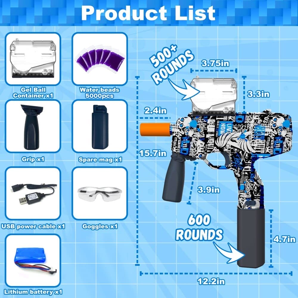 Gel Fury: Ball Blaster Shooter Toy for Ultimate Fun!
