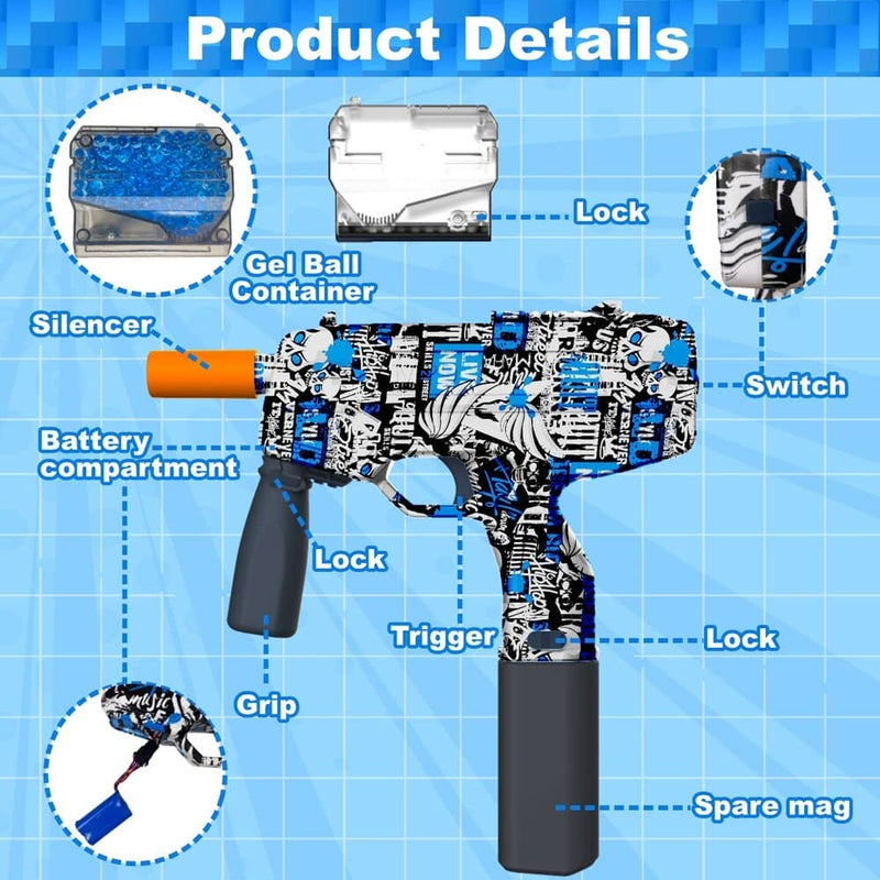 Gel Fury: Ball Blaster Shooter Toy for Ultimate Fun!