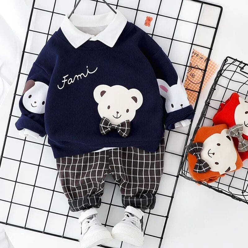 ππΆ JollyTots Delight! Bibicola Baby Boy Outfit Set ππ - The Little Big Store