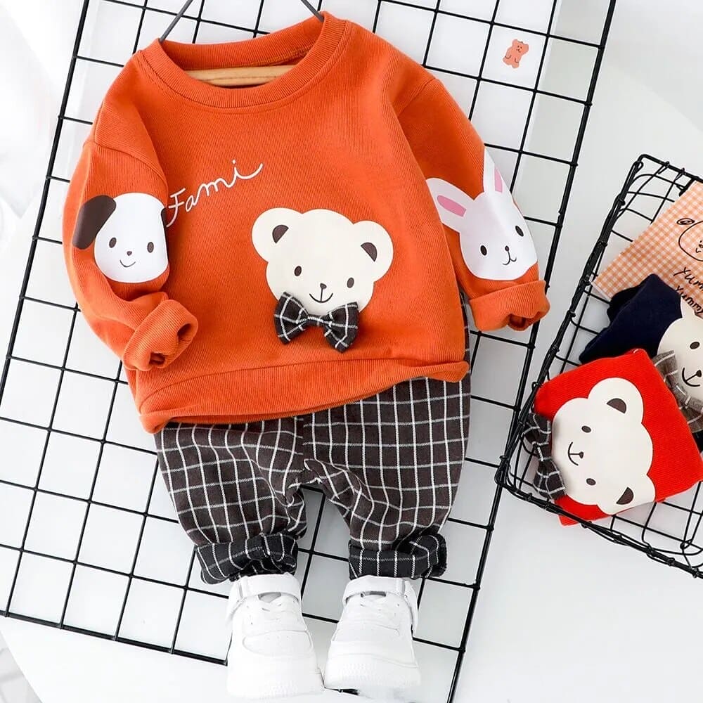 ππΆ JollyTots Delight! Bibicola Baby Boy Outfit Set ππ - The Little Big Store