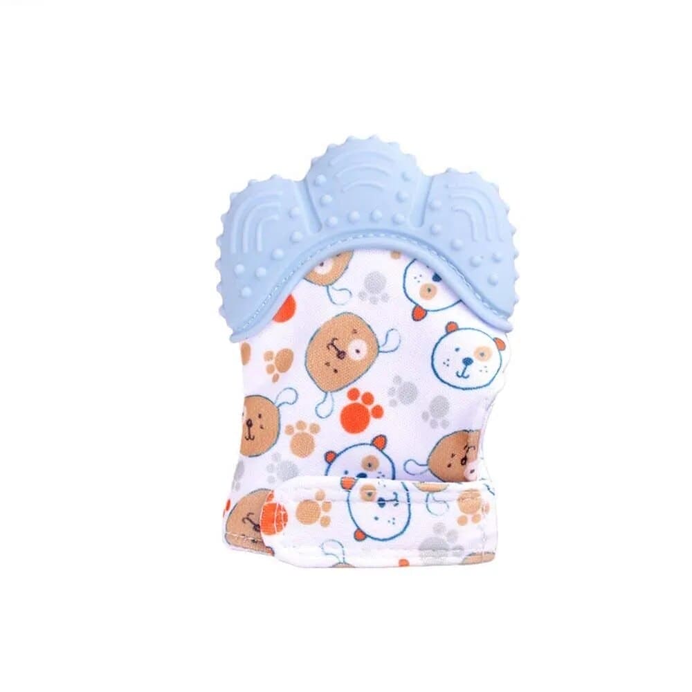 Keep Teething Troubles at Bay with our Heart & Star Print Silicone Teether Mitten! ππΆπ¦· - The Little Big Store